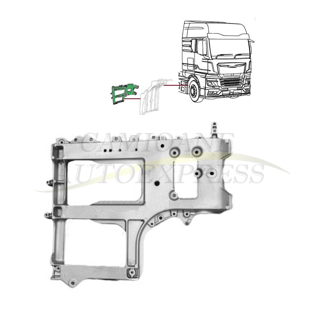 Suport Aparatoare Noroi Axa Fata Partea Dreapta MAN TGX E6 2021-