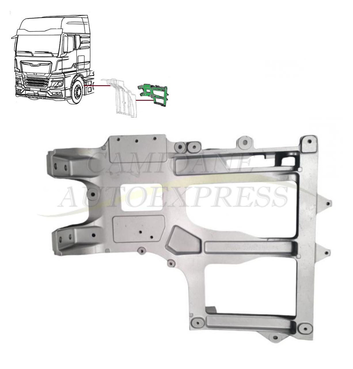 Suport Aparatoare Noroi Axa Fata Partea Stanga MAN TGX E6 2021-