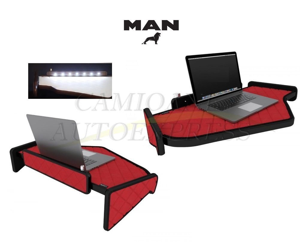 Masa bord partea centru lumina led acoperire piele ecologica MAN TGX 2021-